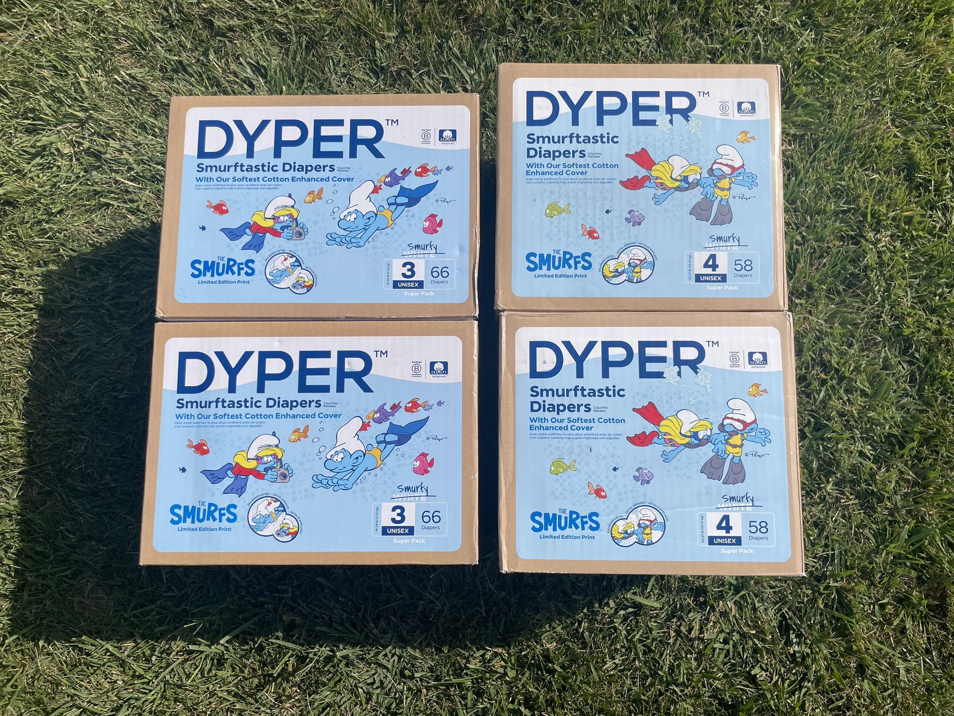 Dyper Brand Diapers Size 3 & 4