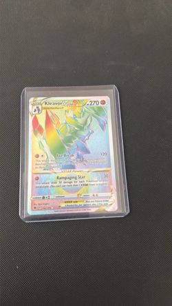 Kleavor VSTAR Rainbow Rare Pokémon Card 196/189