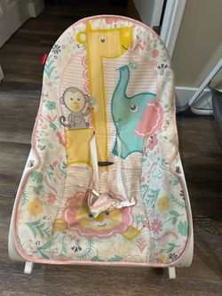 Fisher-Price Infant-to-Toddler Rocker – Pink Jungle Animals