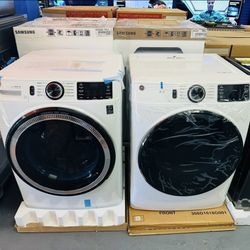 GE 4.8Cu Washer + 7.8cu Gas Dryer Set/Combo Stackable Front Load 