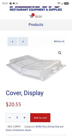 Acrylic Foil Pan Cover • Buffet Pan Covers • Steam Pan Cover
