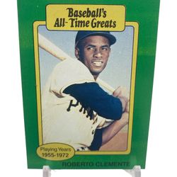 Baseball’s All-Time Greats Roberto Clemente (Green-No Cap Logo)