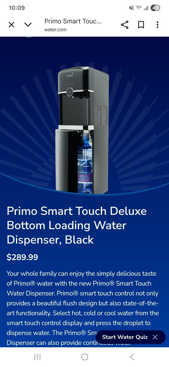 Primo Hot/cold Water Dispenser