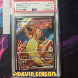 Charizard EX 185/151 PSA 10 Gem Mint Japanese Pokemon 151 scarlet violet