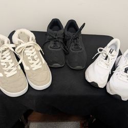 New Women's, Youth 2 Pair Nike,1 Vans Mixed Lot Of 3 Size 6 & 6.5 Take All $50