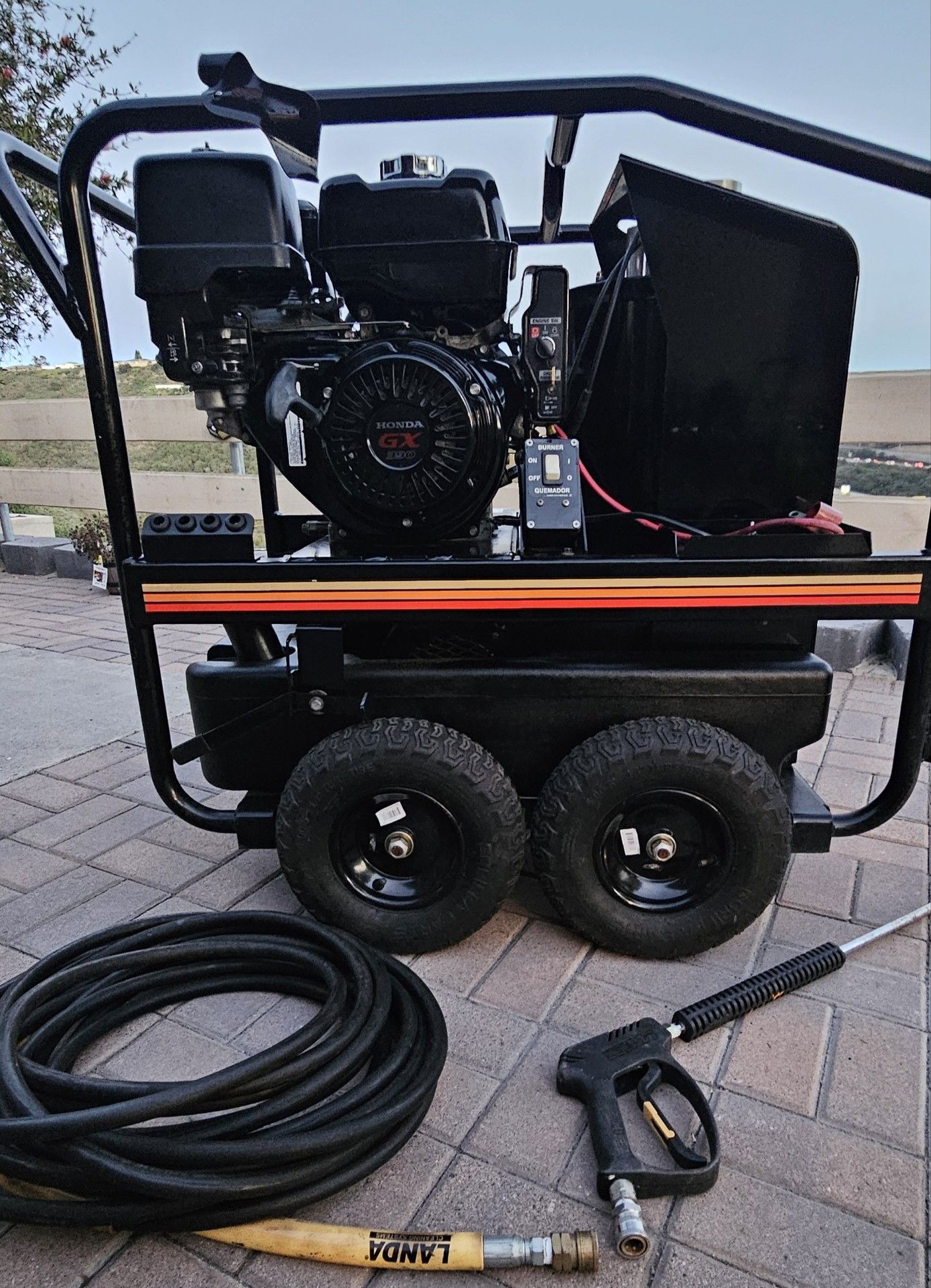 Mi-T-M Hot Water Pressure Washer Honda GX (contact info removed) PSIMI-T-M GH-3504-0EGH Gas Pressure Washer Hot