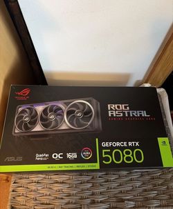 ASUS ROG Astral NVIDIA GeForce RTX 5080 OC 16GB GDDR7 Gaming Graphics Card GPU