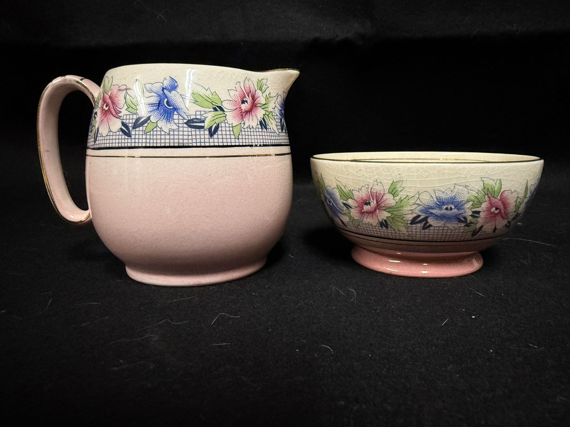 Royal Winton Grimwades Vintage Chintz Sugar Bowl Creamer Set