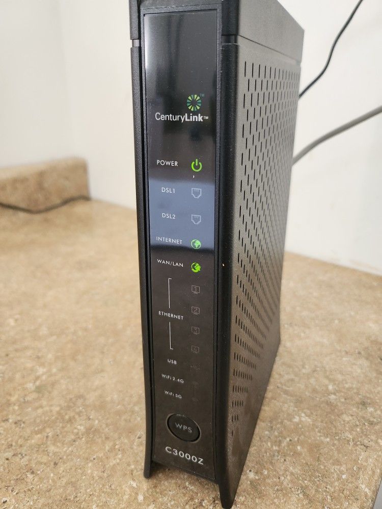 Zyxel C3000z Century link modem Wireless router wifi
