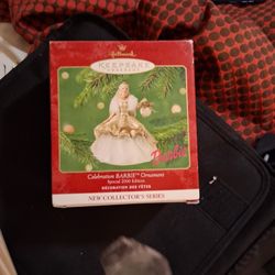 Porcelain Musical Dolls, Special Limited Edition Holiday 2000 Barbie And Holiday 2000 Barbie Christmas Ornaments And Also A Limited Edition Indian Dol