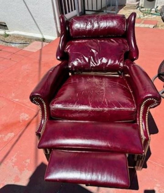 Burgundy Recliner 