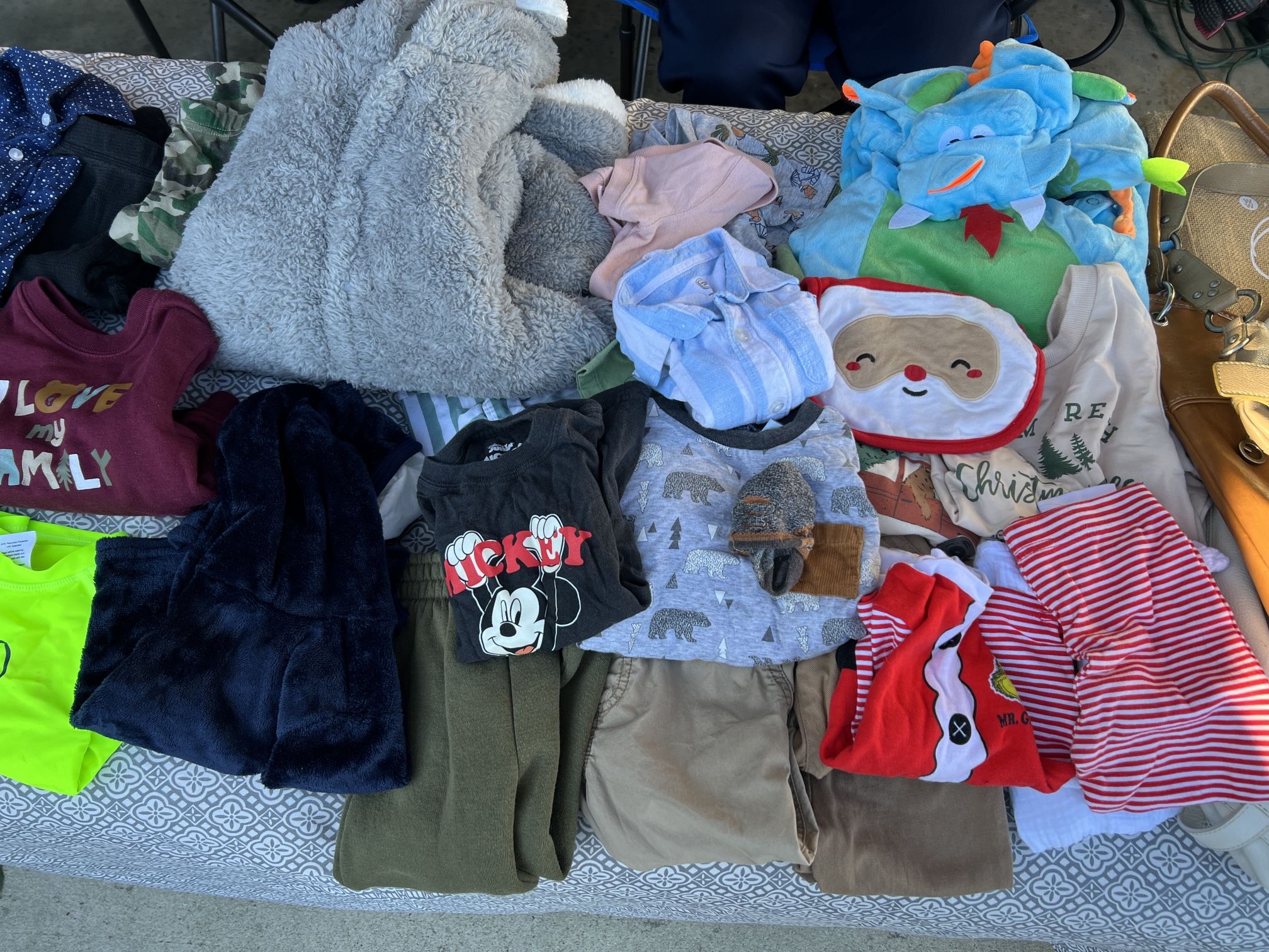 Toddler Boy’s Clothes - 9m - 2T. Boy’s size 4 shoes and Crocs