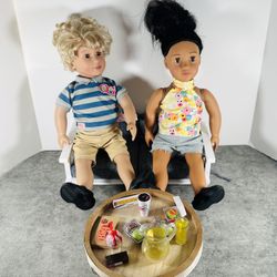 Our Generation Dolls And Living Room Set 