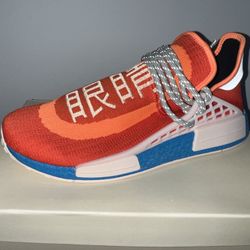 Adidas Pharrell NMD hu Extra Eye Orange Size 9