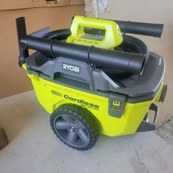 New RYOBI
ONE+ 18V 6 Gal. Cordless Wet/Dry Vac (Tool Only) with Hose. Retails Retails Around $150 With Taxes! Missing 1 Clip