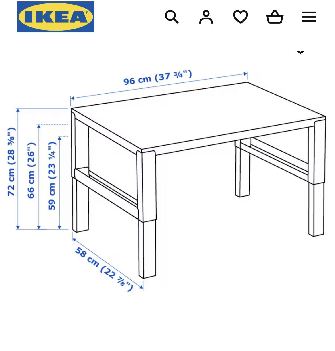 IKEA Pahl Children’s White Table Desk