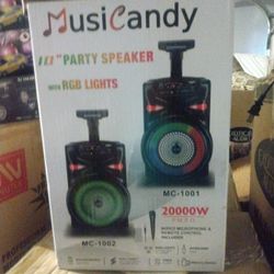 ♥️💜 Bocinas Bluetooth 💜 Micrófono 🔥🎙️ Luces LED 💙 Nuevas Recargables 💜🌈💜