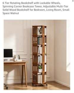 NEW IN BOX: Rolling Bookshelf
