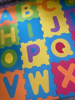 Foam alphabet tiles