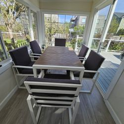 Morden Patio Dinning Set with 6 chairs