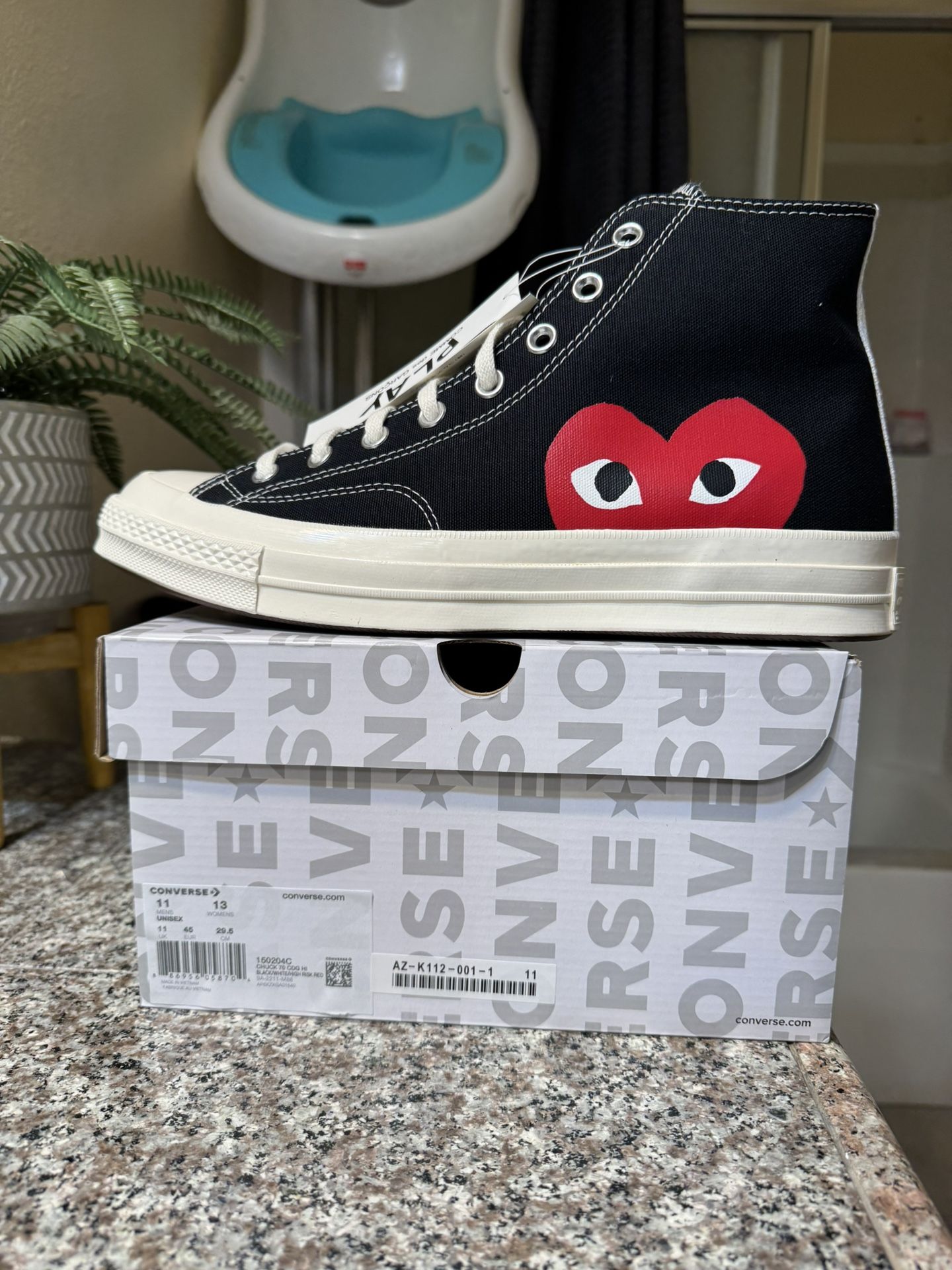 Converse Comme des Garcons Play Black