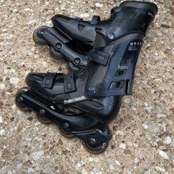 Vintage Rollerblade Bravo Blade GL BLACK Inline Roller Skates - Size 6