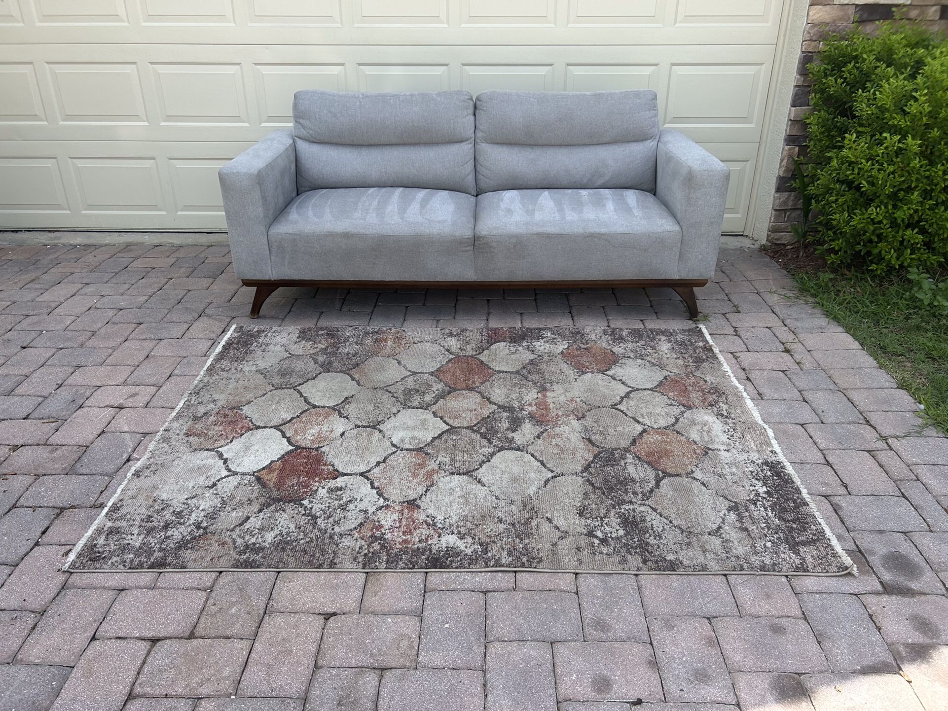 Sofa King Comfortable Gray Mid Century Modern Sofa For Sale! Free Local Delivery 🚚