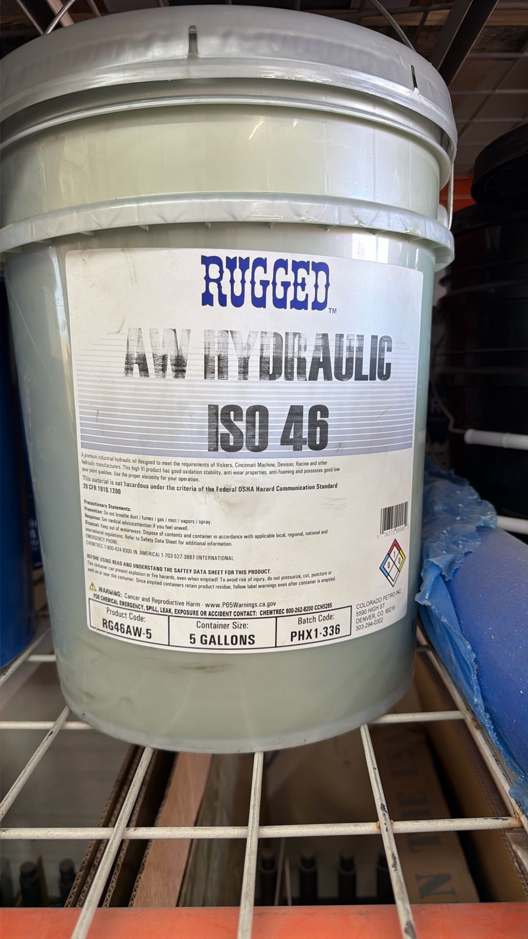 Rugged Hydraulic ISO 46 Fluid Oil - 30 Gallons