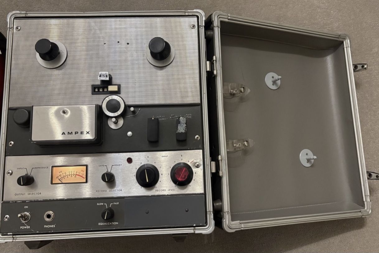 Vtg Ampex AG600 Tape Machine Preamp Fully Working Transport Partially Plz Read!!