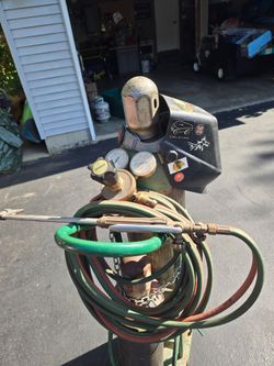 Oxy acetylene setup