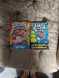 2 in 1 Captain Underpants Books
