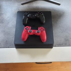PS4 With Two Controllers