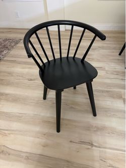 Black dinning chairs