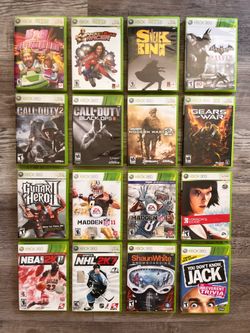 16x XBOX 360 Games
