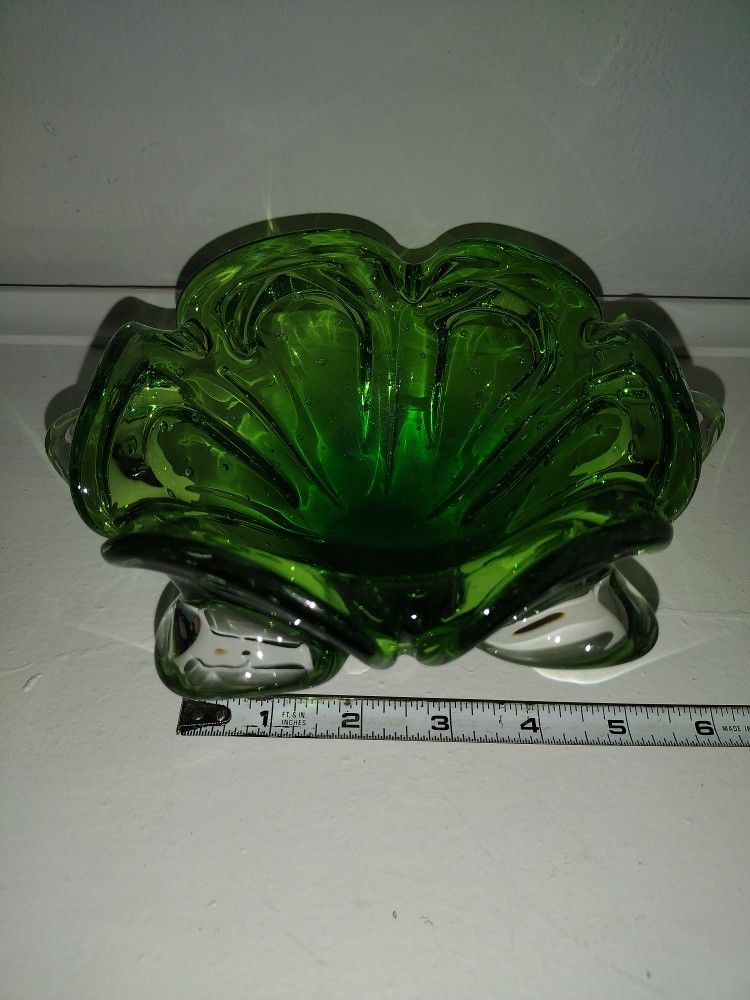 Vintage Heavy Murano Candy Dish