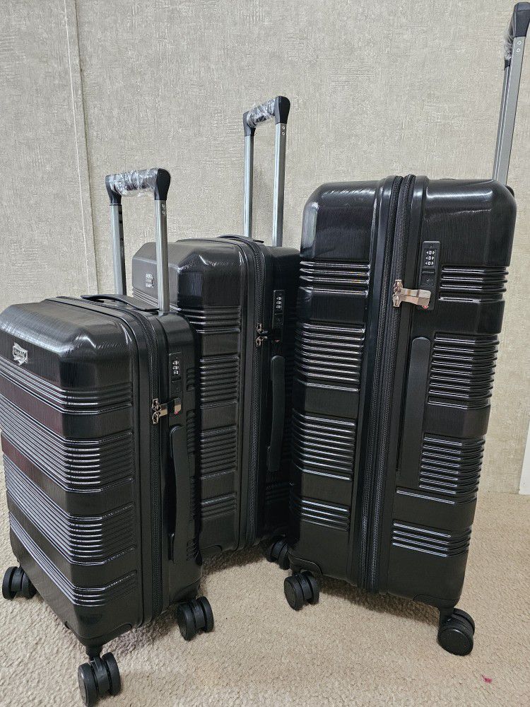 Luggage Sets Brand New 3-piece Black 