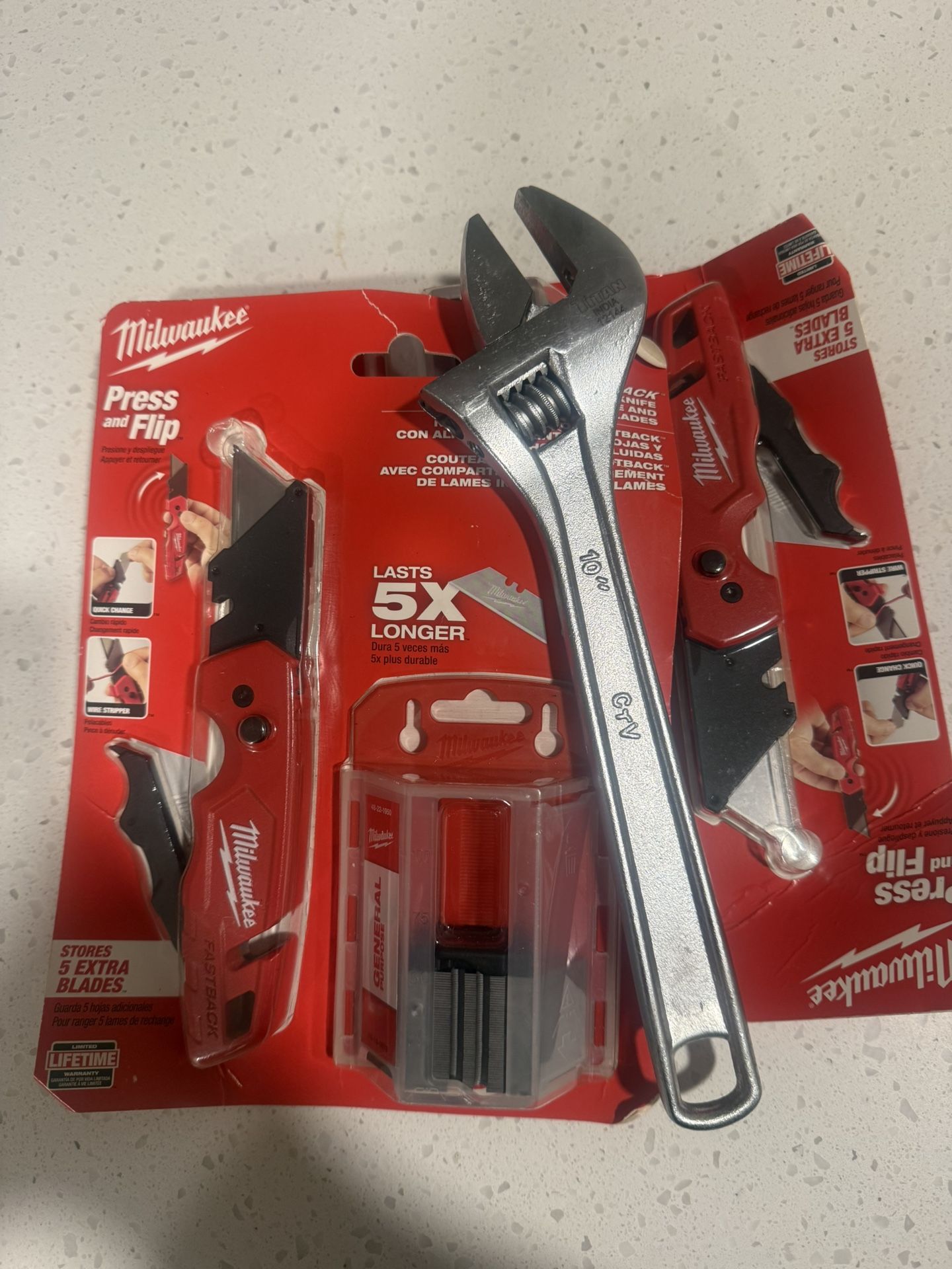 Milwaukee Knifes And Crescent Wrench