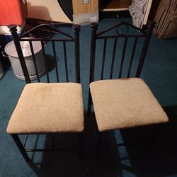 2 Iron Chairs