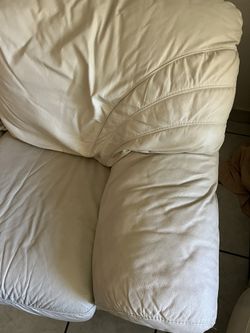 Leather Cream Couch