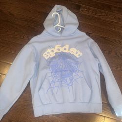 Sp5der Hoodie “Sky Blue”