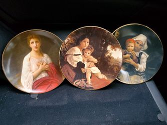 set of vintage plates from 1979