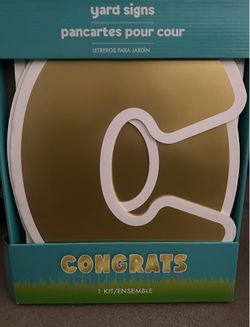 LARGE 25in High CONGRATS Yard sign for Graduation Promotion Engagement Wedding