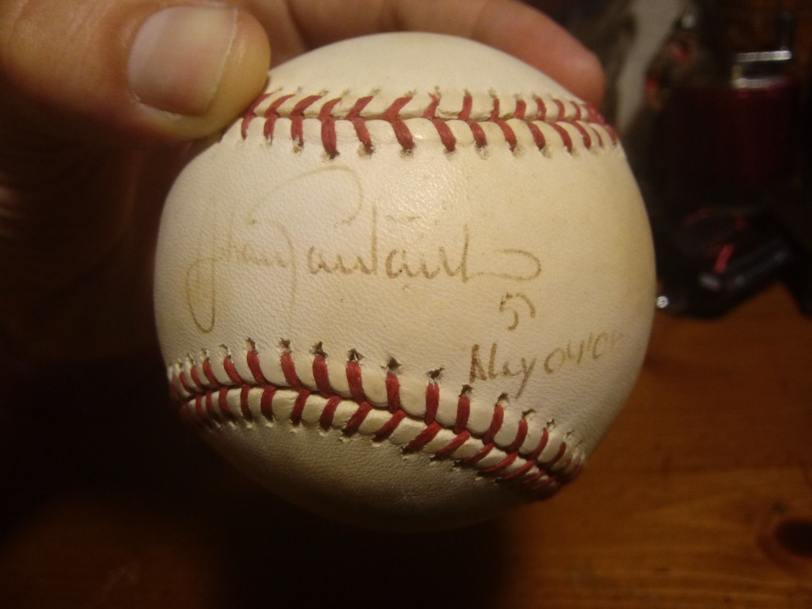 johan santana autograph baseball