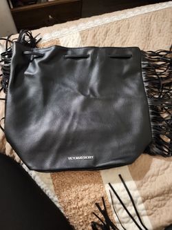 Victoria Secret Leather Fringe Tassle Backpack