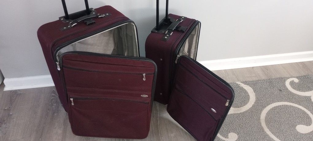 Pierre Cardin two-piece luggage set