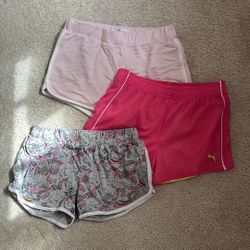 Pink and girly themed short bundle for girls (sz med, 8-10 yrs)