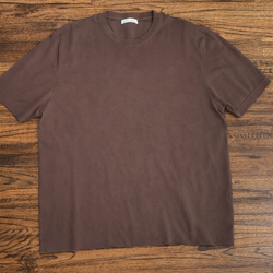 Zara Brown Short Sleeve Cropped Knit Sweater T-Shirt Top Size Large