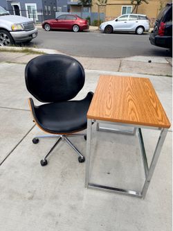 Mid-Century Modern Style Office Chair and Desk Set