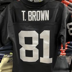 Raiders Tim Brown #81 Youth Jersey 