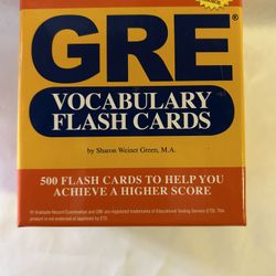 GRE Vocabulary Flash Cards by Sharon Weiner Green M.A. (2012, Cards,Flash Cards)